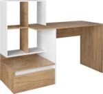 Mobikon Birou DTD stejar artisan alb Nereo 145x52x111.6 cm (62785)