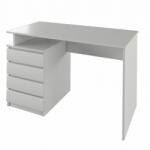 Mobikon Birou PC cu sertare din pal alb Hany 118x60x75 cm (17911)