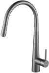 Pyramis Baterie bucatarie Pyramis ECO DIAMOND PVD GUN METAL, pipa inalta rotativa, dus extractabil, cartus ceramic, alama, Gun metal (20230098)