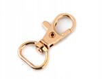 Stoklasa Fém forgó karabiner kulcstartókhoz, rózsaszín-arany, 2 db (090920_231040_38358)