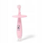 BabyOno Biztonságos fogkefe 6m+ Rózsaszín (5901435415481)