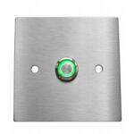 MT3CH Kaputelefon kapunyitó kimeneti gomb Led ajtó 10x10 Inox rozsdamentes (MR/D/04)