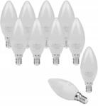 ECOLight Led izzó Gyertya 3W =25W Kis menetes E14 Szín Fehér Hideg 10 db-os szett (ZDMT-EC79280_10)