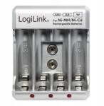Logilink Akkumulátortöltő LogiLink Aa Aaa 9V Ni-MH Ni-Cd univerzális kompakt (PA0168)