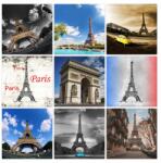 ZeSmakiem Poszter szett 9x 60x60 Mix Párizs Eiffel-torony (FIX28M_PL9E_180x180cm)
