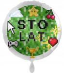 Innap Adikbal Fólia lufi 18'' (43 cm), Boldog születésnapot Minecraft, ADI-1018K, csomagolt