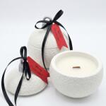 HARAHU Lumânare Christmas Bauble Classic - Albă / Argintie / Magia Iernii KP41665