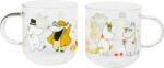 Arabia Căni din sticlă Arabia Finland Moomin Gift of love 300 ml, 2 buc (1086522)