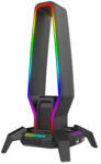 MARVO HDP MARVO Kobe 30 RGB világítású fejhallgató tartó - fekete (HZ-10) - itbay