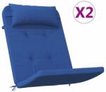 vidaXL Adirondack székpárna Oxford szövet, kék - 58x77 cm, 2 db