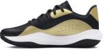 Under Armour UA Lockdown 7 Low férfi kosárlabda cipő - Fekete/Arany - 40.5-ös méret (EU)