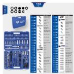 KS TOOLS Brilliant - Gola készlet 1/2", 1/4", 3/8", 172db