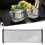 AMIO Plasa de bagaje elastica cu buzunar si suporti de montaj, dimensiune 100 x 40 cm (AVX-AM02148)