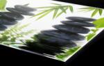 DIMEX ART Plexi a konyhapult mögött zen kövek - 60 x 60 cm (PGT-06060-032)