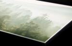 DIMEX ART Plexi a konyhapult mögött a nap sugarai az erdő felett - 60 x 60 cm (PGT-06060-196)