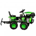 Micul Fermier Motocultivator Ride-On Micul Fermier, 17CP, capacitate cilindrica 530 CC, motor 4 timpi, 4X4, 4 viteze, 2 cutii de viteze, pornire electrica, sistem hidraulic