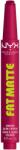 NYX Cosmetics Fat Matte 14 Hibiscus Hug Matt rúzs, krémes érzet, sima megjelenés, 2 g