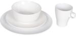 Goliat Étkészlet, Goliat, Porcelán, 4 részes, mosogatógépben és mikrohullámú sütőben mosható, fehér (goliat_5901907058284)