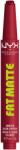 NYX Cosmetics Fat Matte ajakrúzs 16 Plushin' Plum, krémes érzet, sima megjelenés, 2 g