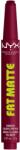 NYX Cosmetics Fat Matte 18 Berry Smooth matt rúzs, krémes érzet, sima megjelenés, 2 g (800897279554)