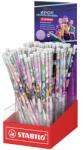 STABILO Grafitceruza radírral display, HB, kerek, STABILO K-Pop démonvadászok (TST4930801)