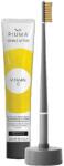 Piuma Care Vit C Asphalt Grey Piuma Szett, az egészséges ínyért és fehér fogakért, ínyvédelem és regeneráció C-vitaminnal, gyulladáscsökkentő, Fogkrém, 75 ml + Fogkefe, 1 db