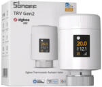 Sonoff TRV Gen2 - termosztatikus radiátorszelep, IPS kijelzővel, Zigbee, Bluetooth, fehér (TRV-ZBT)