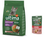 Affinity 2, 5 kg Ultima Adult Sterilised lazac száraz macskatáp+60g Ultima töltött falatkák marhával kutyasnack ingyen