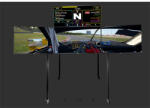 Next Level Racing Szimulátor kijelző állvány - Freestanding Complete Quad Monitor Stand - Black Edition