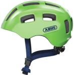 ABUS Youn-I 2.0 gyerek bukósisak, LED világítással, S-es méret (48-54 cm), zöld (sparkling green)