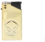  Angel Gold kannabiszlevél mintás jet öngyújtó - arany színű (A-260094-arany)