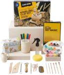 Dibys Set Creativ Modelaj Lut Alb cu Ustensile de Bază pentru Sculptură