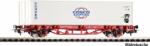 Piko 27749 Konténerszállító kocsi, Lgs, COSCO konténer pandával, DB AG VI (4015615277491)