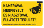 AFV Biztonsági kamerával és riasztóval ellátott terület - vinyl öntapadó 100*160 (VET083005ONV01600100)