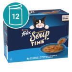 FELIX Leves macskalevesek tőkehallal, tonhallal és lepényhalral 12x48g