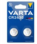 VARTA Cr 2430 Lítium gombelem 3V-os óra távirányítóhoz 2db (6430101402)