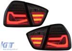 KITT Lightning LED BAR hátsó lámpák BMW 3-as E90 Sedan (03.2005-08.2008) füstszínű (TLBME90LBS)