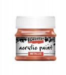 Pentart Metál akrilfesték Pentart 50 ml arany-piros decoupage fa