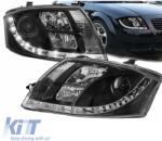  Headlights Set suitable for Audi TT 8N 98-05 DRL Black H7/H1/H7 With Motor Sonar (CGRHA6045719)