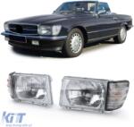  Fényszóró szett LWR nélkül 6-pines fehér irányjelzővel Mercedes SL R107 SLC C107 (ODHM6012378)