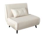 IV Interior Concept Fotoliu Pat SMART MULTIFUNCTION 100cm catifea raiata bej (A-47142 VC)