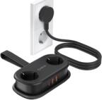 Orico Prelungitor pentru interior Orico AP3, 2 prize, 2xUSB-A / 18W, 1xUSB-C / 20W, 2500W, 10A, Lungime cablu 1.53m, Negru (6942227174512)
