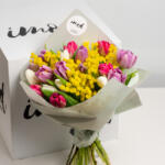 ImodFlowers Buchet cu 15 Lalele Colorate