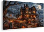Dovido Tablou casă bântuită în lumina lunii - 120x80