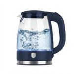 Berlinger Haus Fierbător de apă din sticlă 1, 7 L, iluminare LED - Berlinger Haus Deep Sea BH 9813, albastru mat, bază rotativă 360° Fierbator