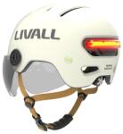 LIVALL Techly Bukósisak Livall L23 fehér 54-58 cm gyors Led/sos védővel L23-M-WHT (L23-M-WHT)