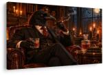 Dovido Tablou gentleman corb cu trabuc - 60x40