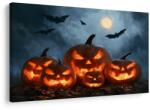 Dovido Tablou dovleci de Halloween sub lilieci - 120x80