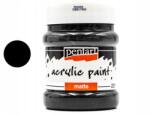 Pentart Akrilfesték matt Pentart 230 ml fekete fa decoupage fedőfesték (3233)