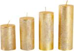 Provence Lumânări rustice de Advent Provence aurii, 4 buc